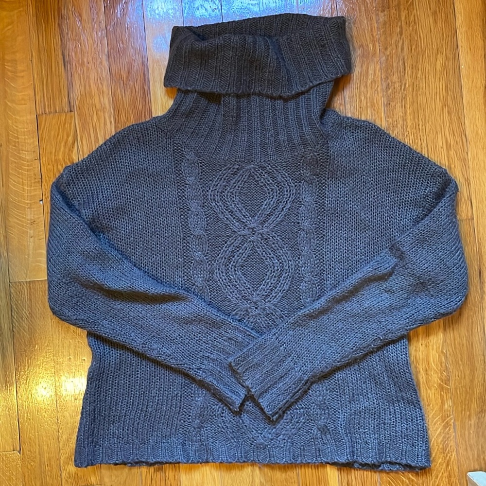 Charlotte Russe size medium grey turtleneck sweater.